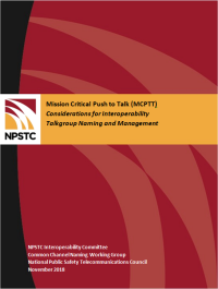 MCPTT Report Cover