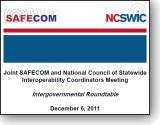 Joint SAFECOM NCSWIC Meeting
